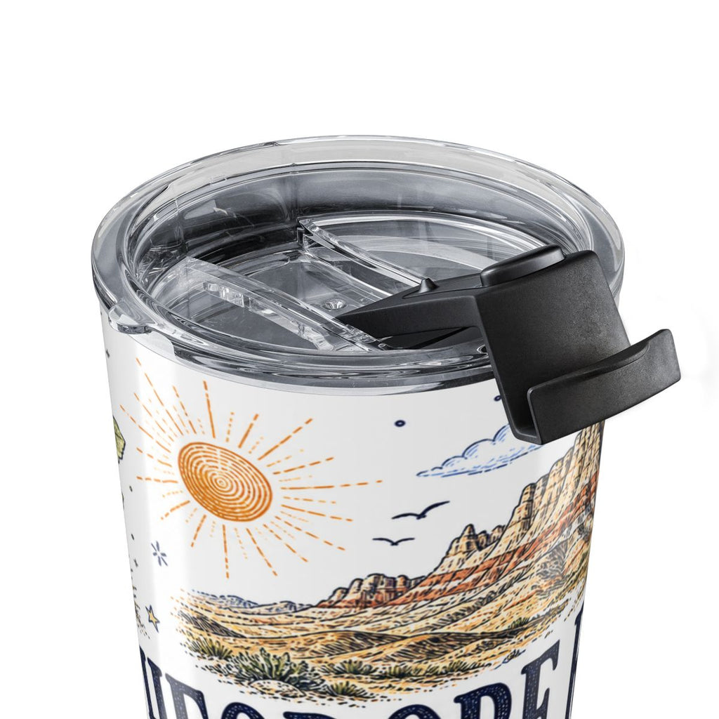 Theodore Roosevelt National Park 20oz Tumbler | North Dakota Badlands Bison Gift | Insulated Stainless Steel Travel Cup