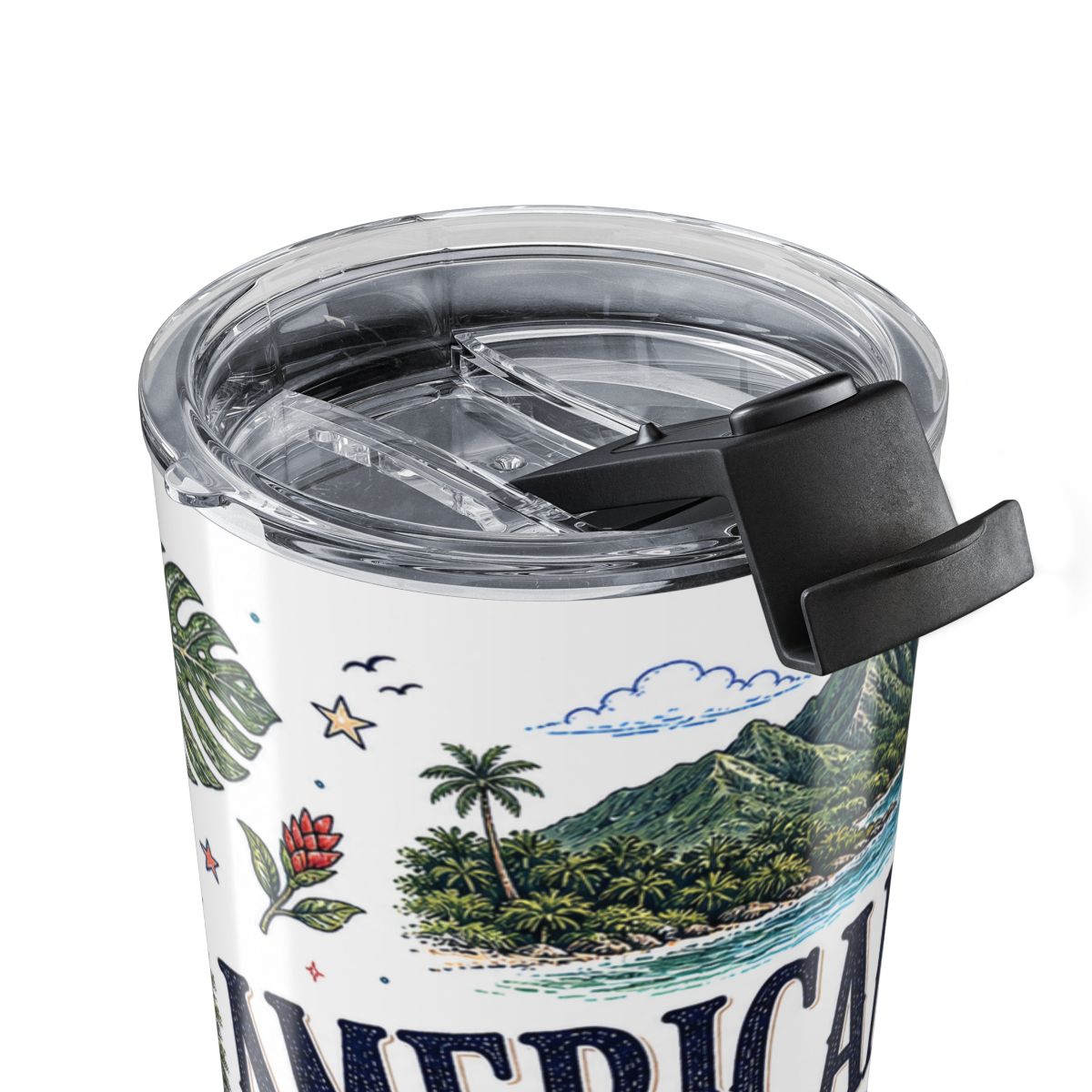 American Samoa National Park 20oz Tumbler | Pacific Island Rainforest Reef Gift | Insulated Stainless Steel Travel Cup