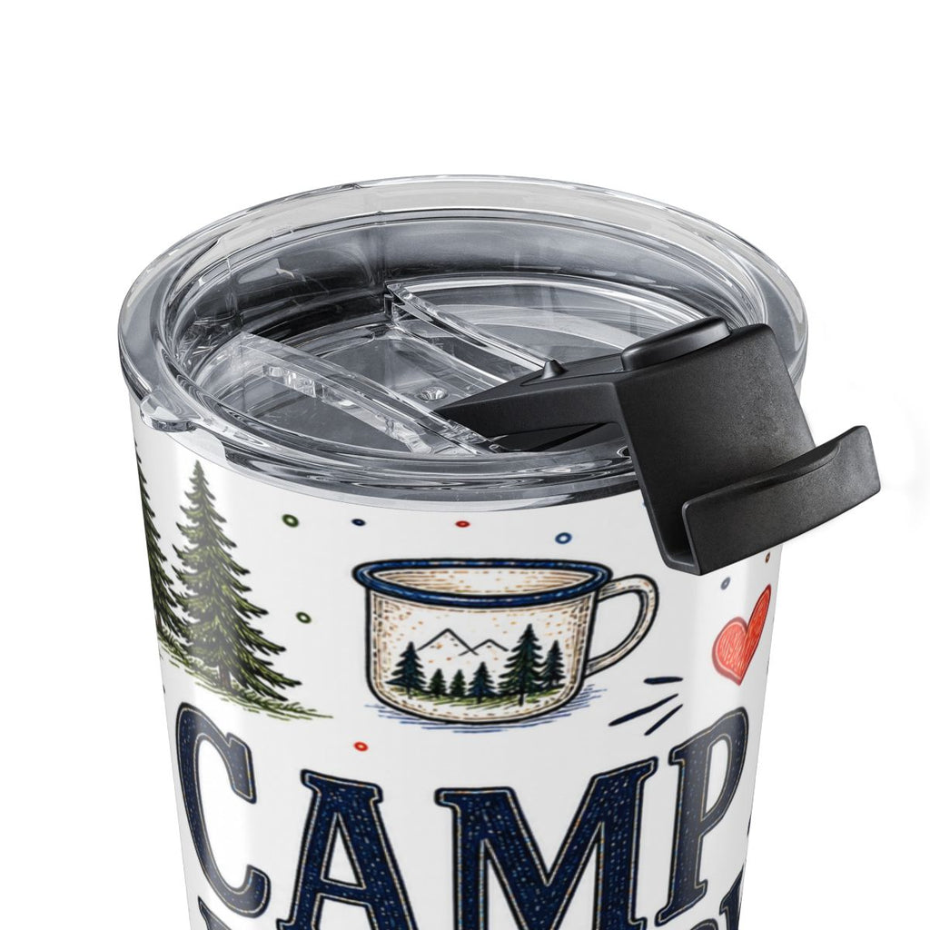 Camp More Worry Less 20oz Tumbler | Camping Lover Gift | Insulated Stainless Steel Travel Cup