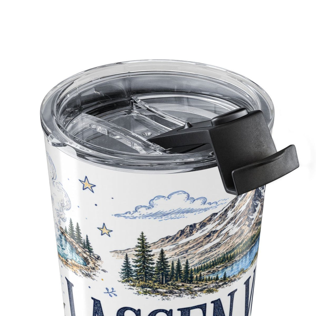 Lassen Volcanic National Park 20oz Tumbler | California Volcano Geothermal Hiking Gift | Insulated Stainless Steel Travel Cup