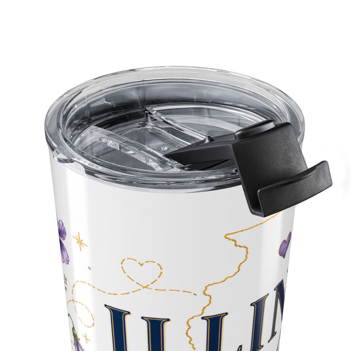 Illinois State Flower 20oz Tumbler | Violet Botanical State Flower Gift | Insulated Stainless Steel Travel Cup