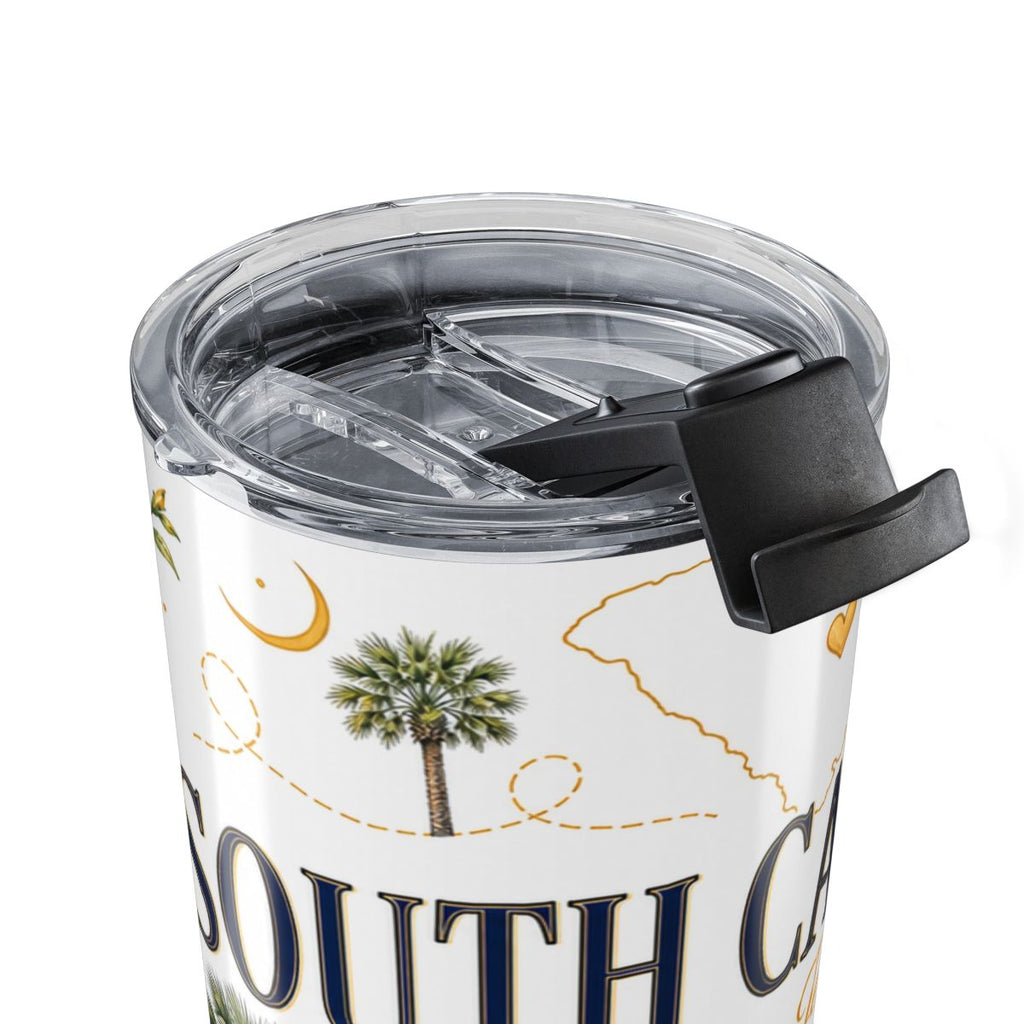 South Carolina State Flower 20oz Tumbler | Yellow Jessamine Botanical State Flower Gift | Insulated Stainless Steel Travel Cup