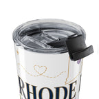 Rhode Island State Flower 20oz Tumbler | Violet Botanical State Flower Gift | Insulated Stainless Steel Travel Cup