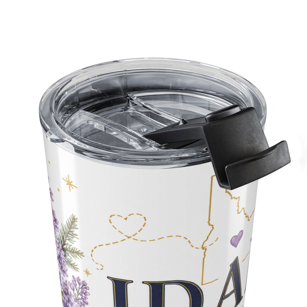Idaho State Flower 20oz Tumbler | Syringa Botanical State Flower Gift | Insulated Stainless Steel Travel Cup