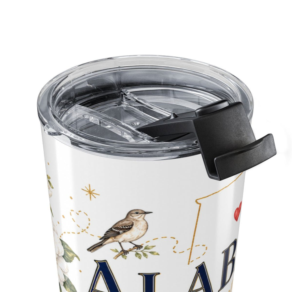 Alabama State Flower 20oz Tumbler | Camellia Botanical State Flower Gift | Insulated Stainless Steel Travel Cup