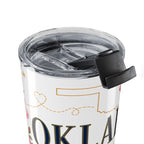 Oklahoma State Flower 20oz Tumbler | Oklahoma Rose Botanical State Flower Gift | Insulated Stainless Steel Travel Cup