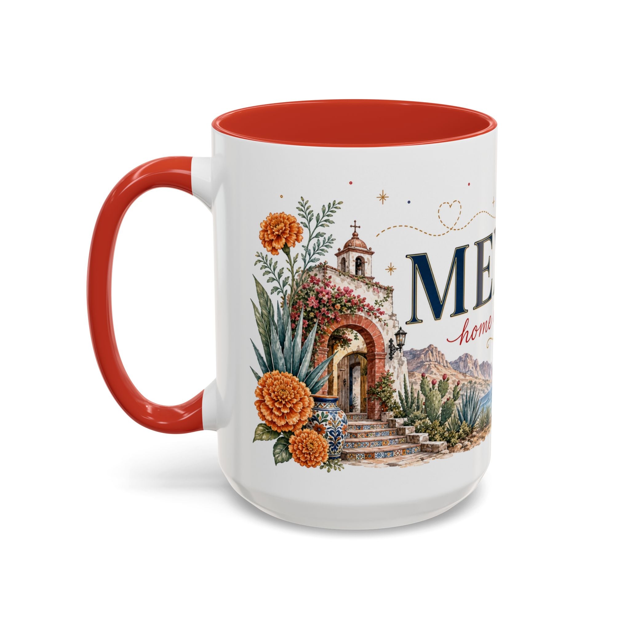 Mexico Home Country Mug | Moving Away Gift | Long Distance Friendship | 11 oz 15 oz Accent Mug