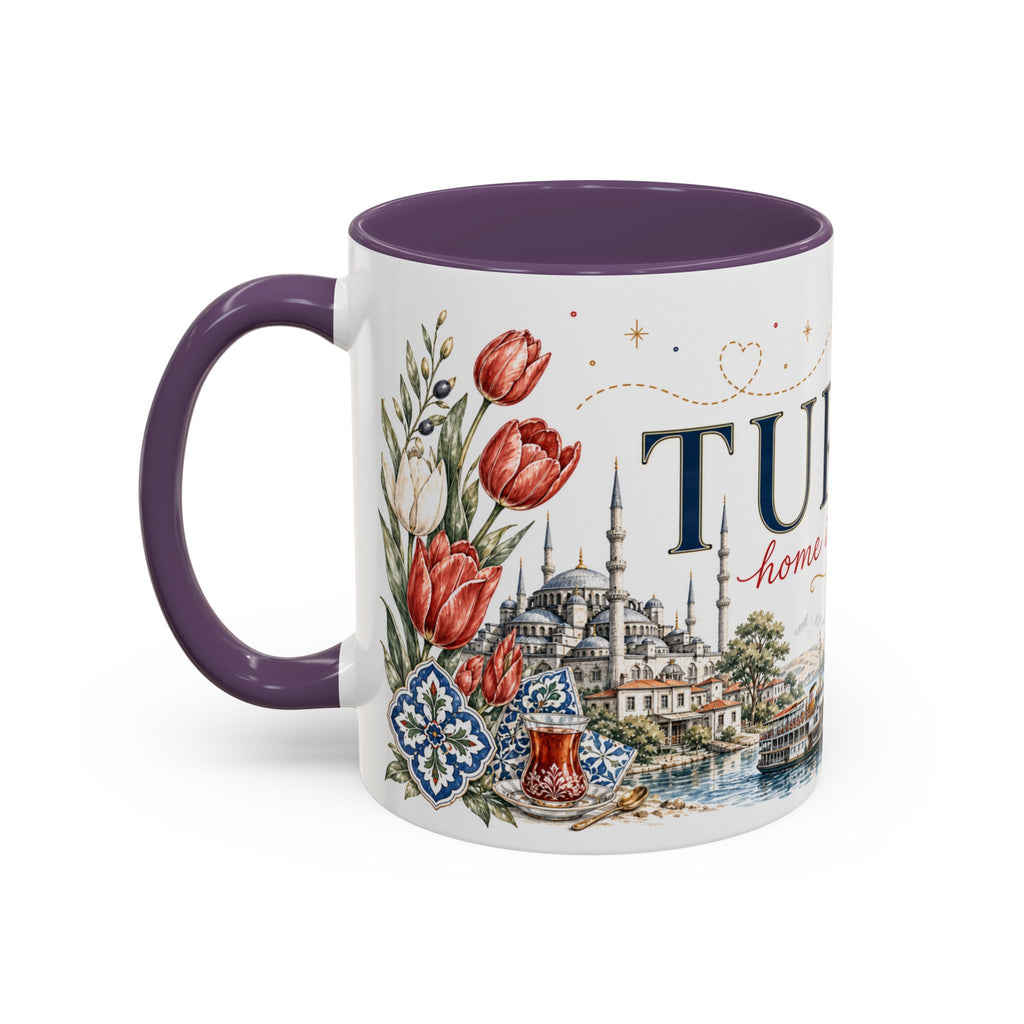Turkey Home Country Mug | Moving Away Gift | Long Distance Friendship | 11 oz 15 oz Accent Mug