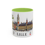 Lille Illustrated Travel Mug | City Souvenir Accent Coffee Mug | 11oz 15oz Ceramic Cup