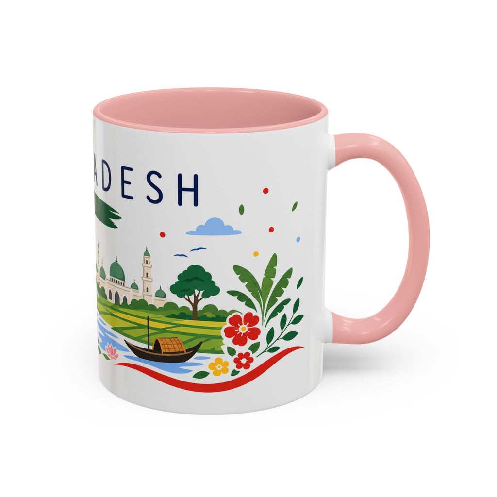 Bangladesh Coffee Mug | Travel Souvenir Accent Mug | Country Gift Ceramic Cup 11oz 15oz