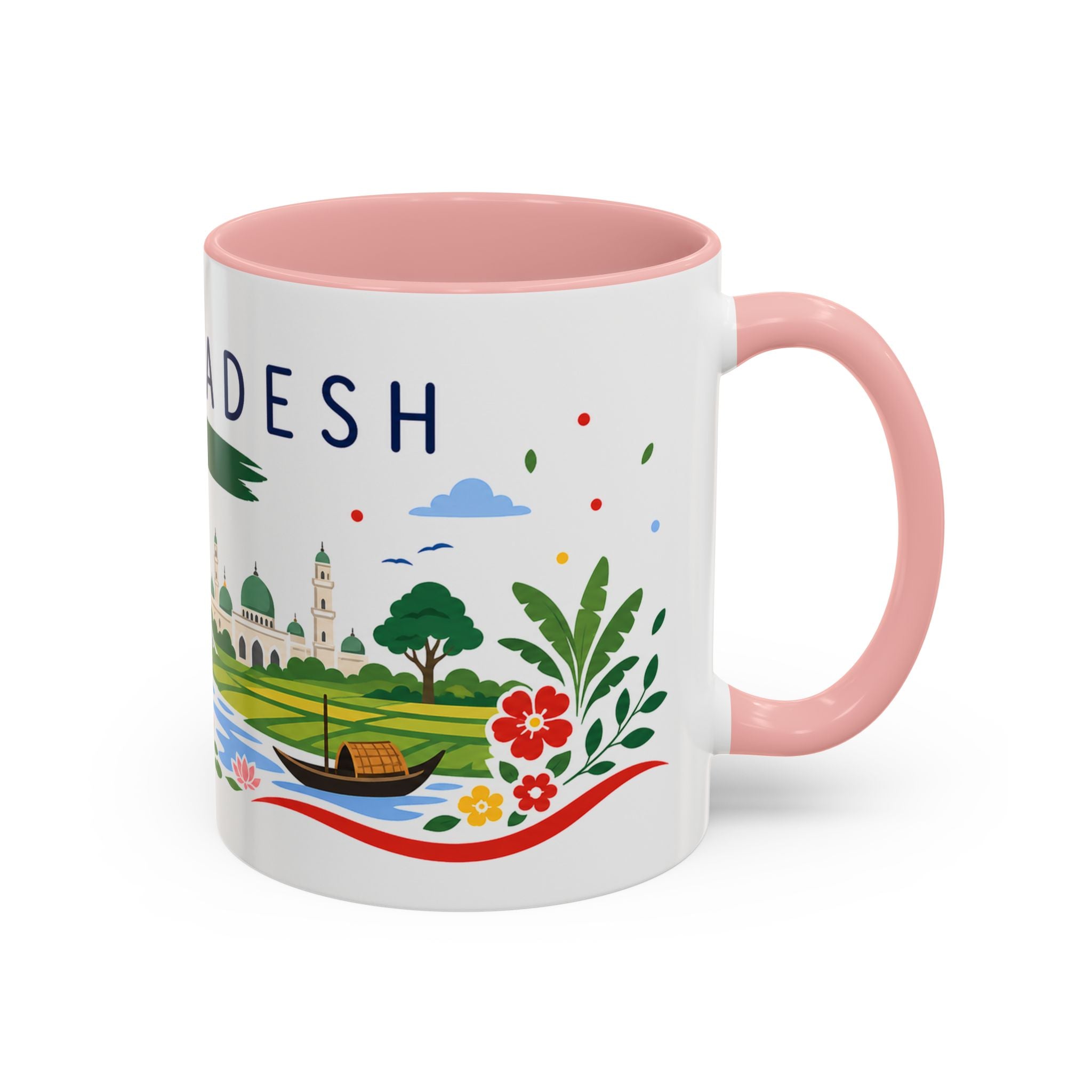 Bangladesh Coffee Mug | Travel Souvenir Accent Mug | Country Gift Ceramic Cup 11oz 15oz