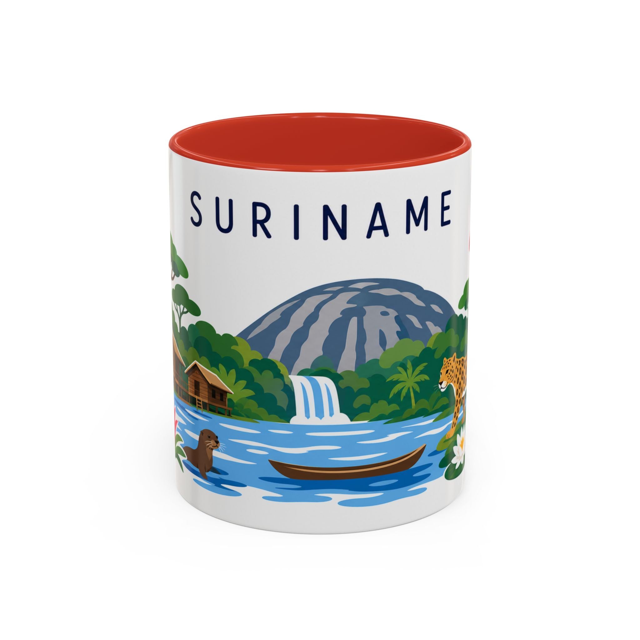 Suriname Coffee Mug | Travel Souvenir Accent Mug | Country Gift Ceramic Cup 11oz 15oz
