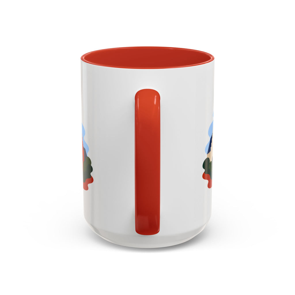 Bruges Coffee Mug | Travel Destination Souvenir Gift | Accent Color Ceramic 11oz 15oz