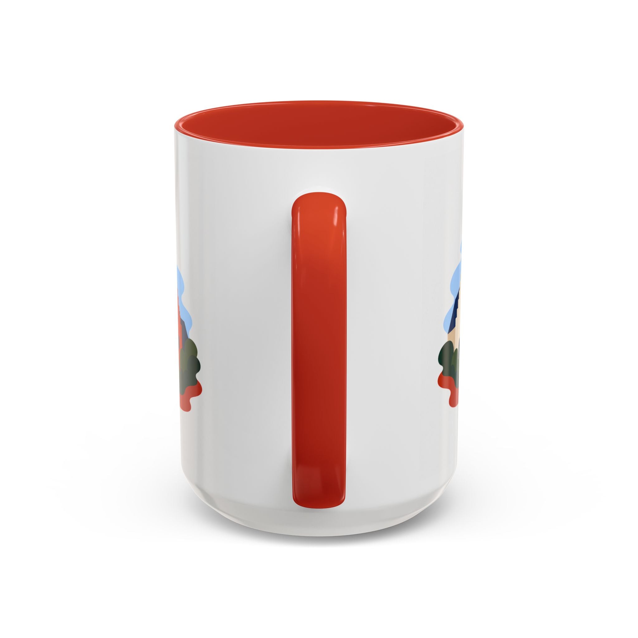 Bruges Coffee Mug | Travel Destination Souvenir Gift | Accent Color Ceramic 11oz 15oz