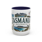 Tasmania Coffee Mug | Travel Destination Souvenir Gift | Accent Color Ceramic 11oz 15oz
