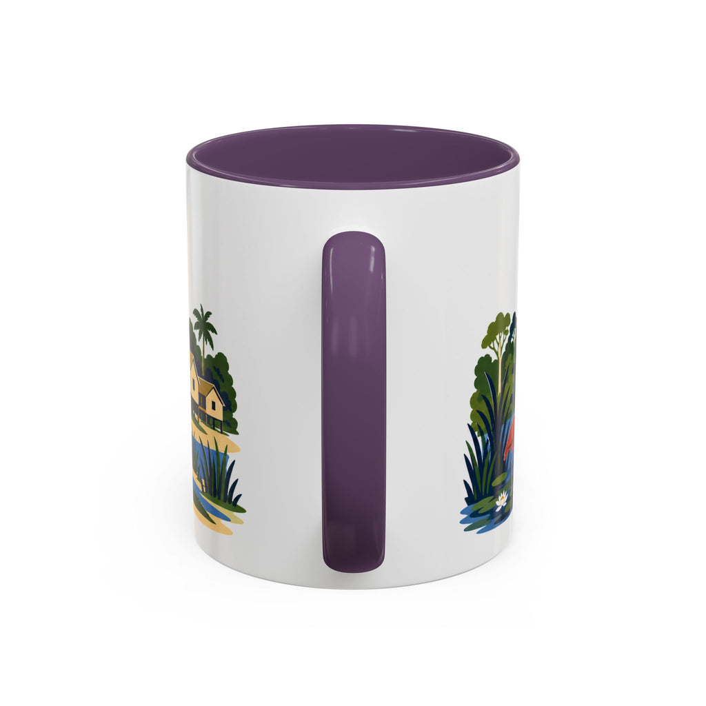 French Guiana Coffee Mug | Travel Souvenir Accent Mug | Country Gift Ceramic Cup 11oz 15oz