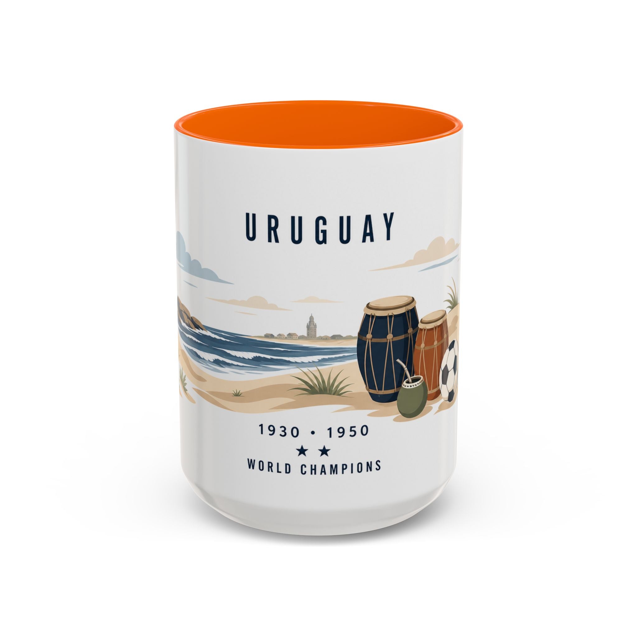 Uruguay World Champions Mug | Two Time Soccer Champion Gift | Uruguayan Football Fan Cup | 1930 1950 | 11oz 15oz Accent Mug