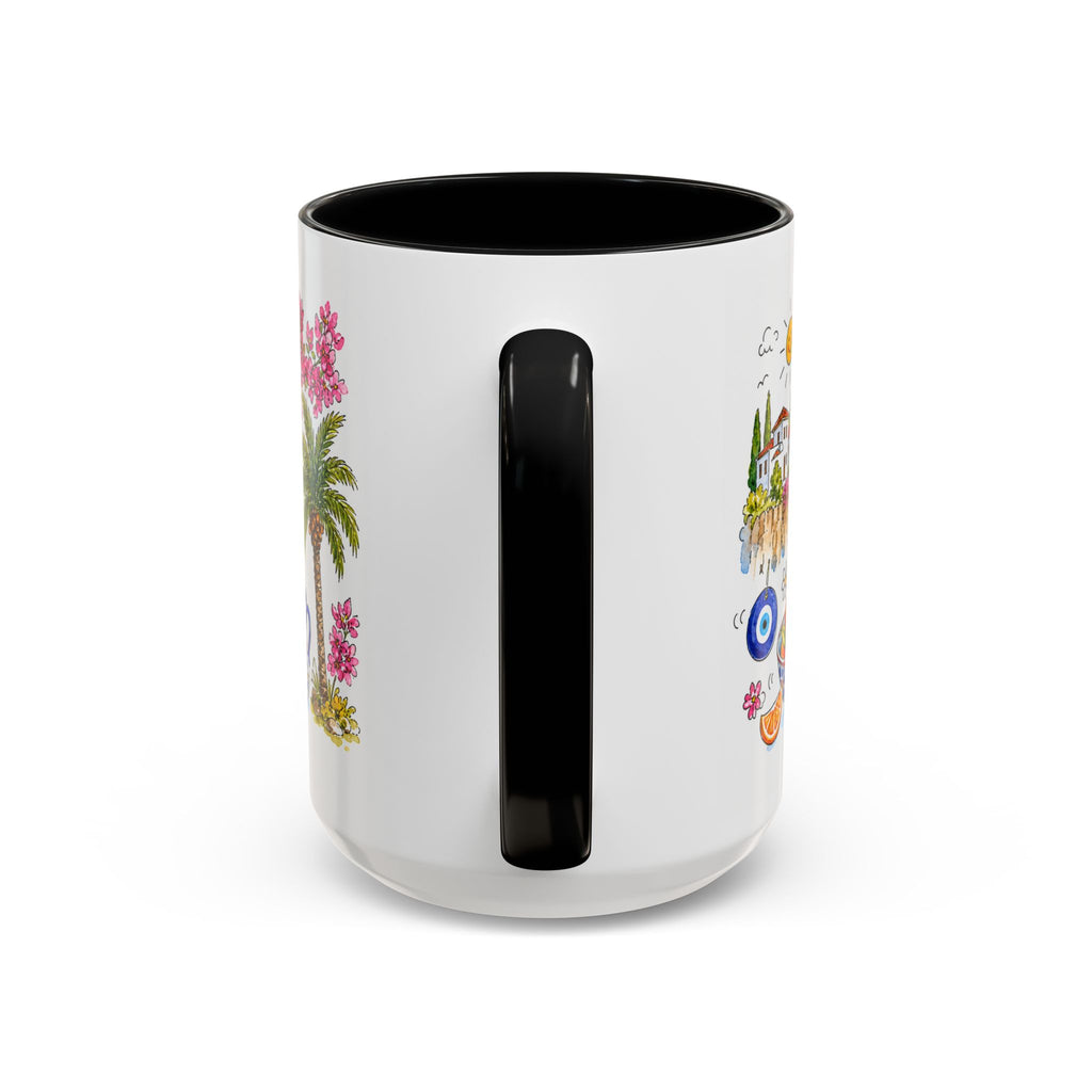Antalya Travel Mug | European City Souvenir Accent Coffee Mug | 11oz 15oz Ceramic Cup