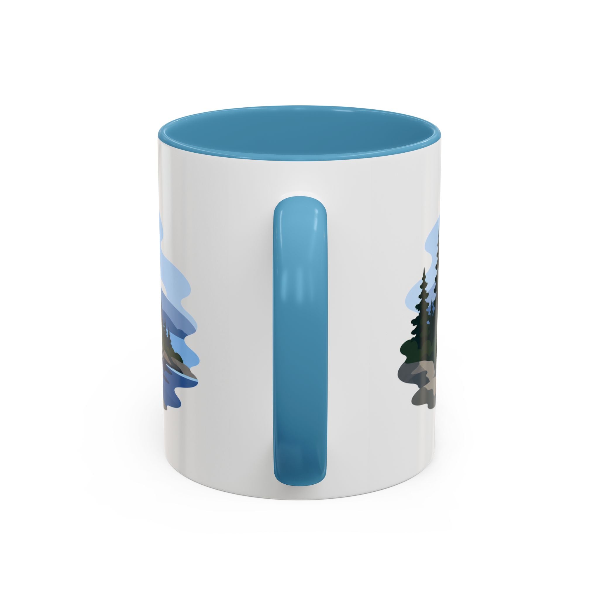 Isle Royale National Park Coffee Mug | Solid Color Block Park Souvenir | 11oz 15oz Accent Mug