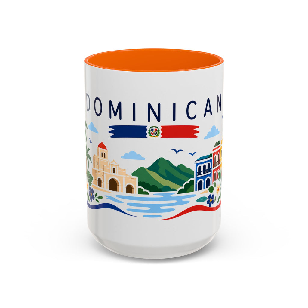 Dominican Republic Coffee Mug | Travel Souvenir Accent Mug | Country Gift Ceramic Cup 11oz 15oz