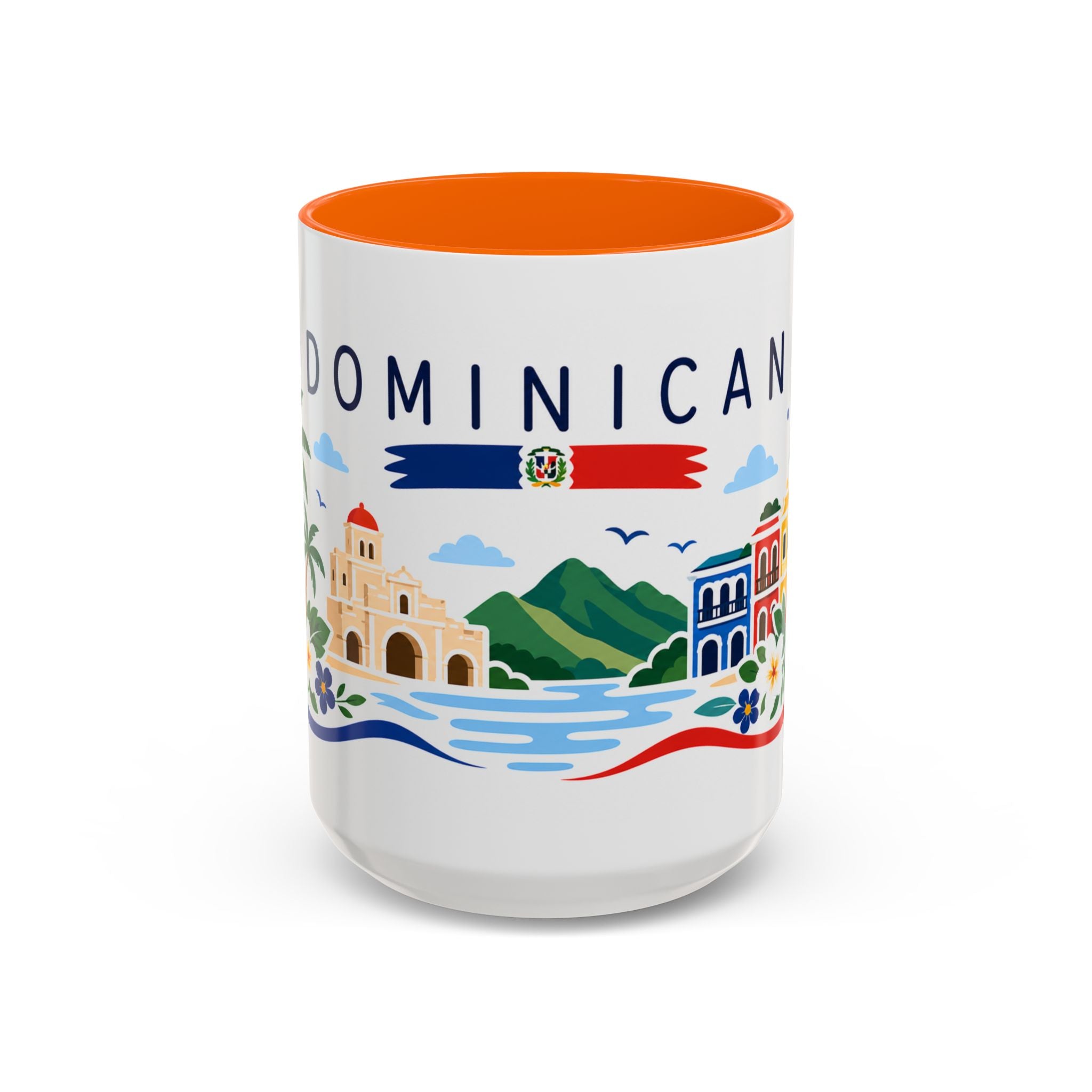 Dominican Republic Coffee Mug | Travel Souvenir Accent Mug | Country Gift Ceramic Cup 11oz 15oz