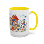 Three Little Pigs Mug | Storybook Fairy Tale Accent Coffee Mug | EveryLegend