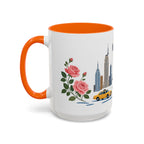New York Coffee Mug | United States Travel Souvenir | Porcelain Decal City Gift | 11oz 15oz Accent Mug