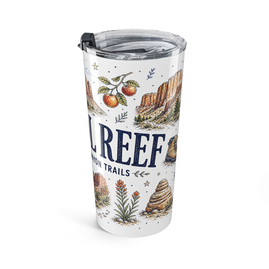 Capitol Reef National Park 20oz Tumbler | Utah Sandstone Canyon Hiking Gift | Insulated Stainless Steel Travel Cup