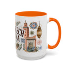 Marrakech Medina Coffee Mug | Travel Destination Souvenir Gift | Accent Color Ceramic 11oz 15oz