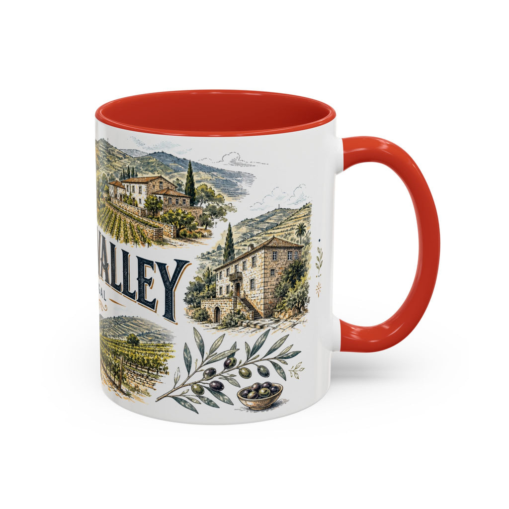 Douro Valley Mug, Portugal Travel Souvenir, Bucket List Gift, Accent Ceramic Coffee Mug 11oz 15oz