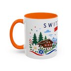 Switzerland Coffee Mug | Travel Souvenir Accent Mug | Country Gift Ceramic Cup 11oz 15oz