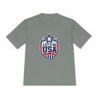 United States Soccer T Shirt, Let's Go USA Fan Tee, Moisture Wicking Sport Shirt