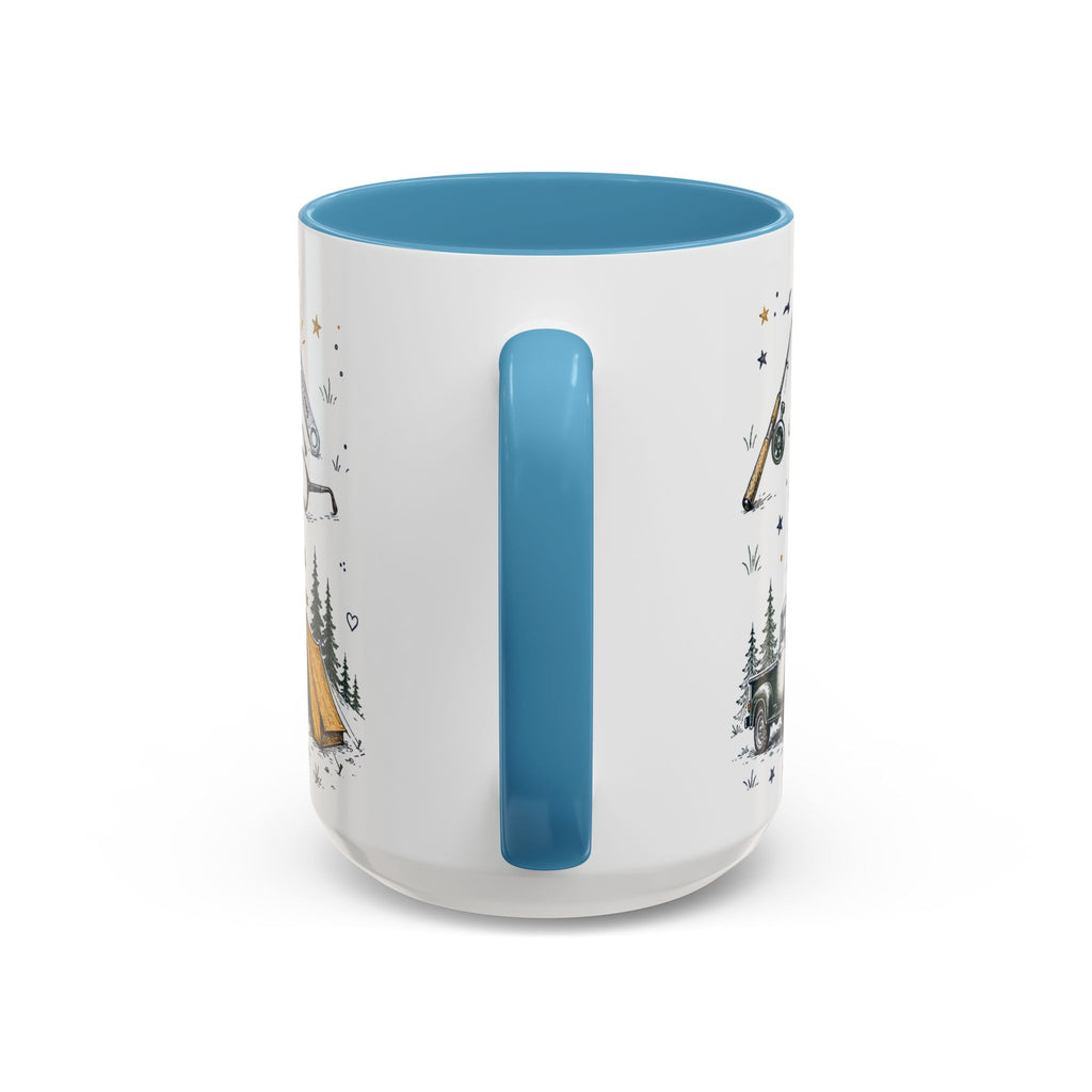 Dad The Legend Coffee Mug | Father's Day Gift for Dad | Accent Color Ceramic 11oz 15oz