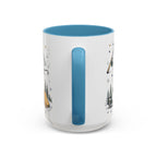 Dad The Legend Coffee Mug | Father's Day Gift for Dad | Accent Color Ceramic 11oz 15oz