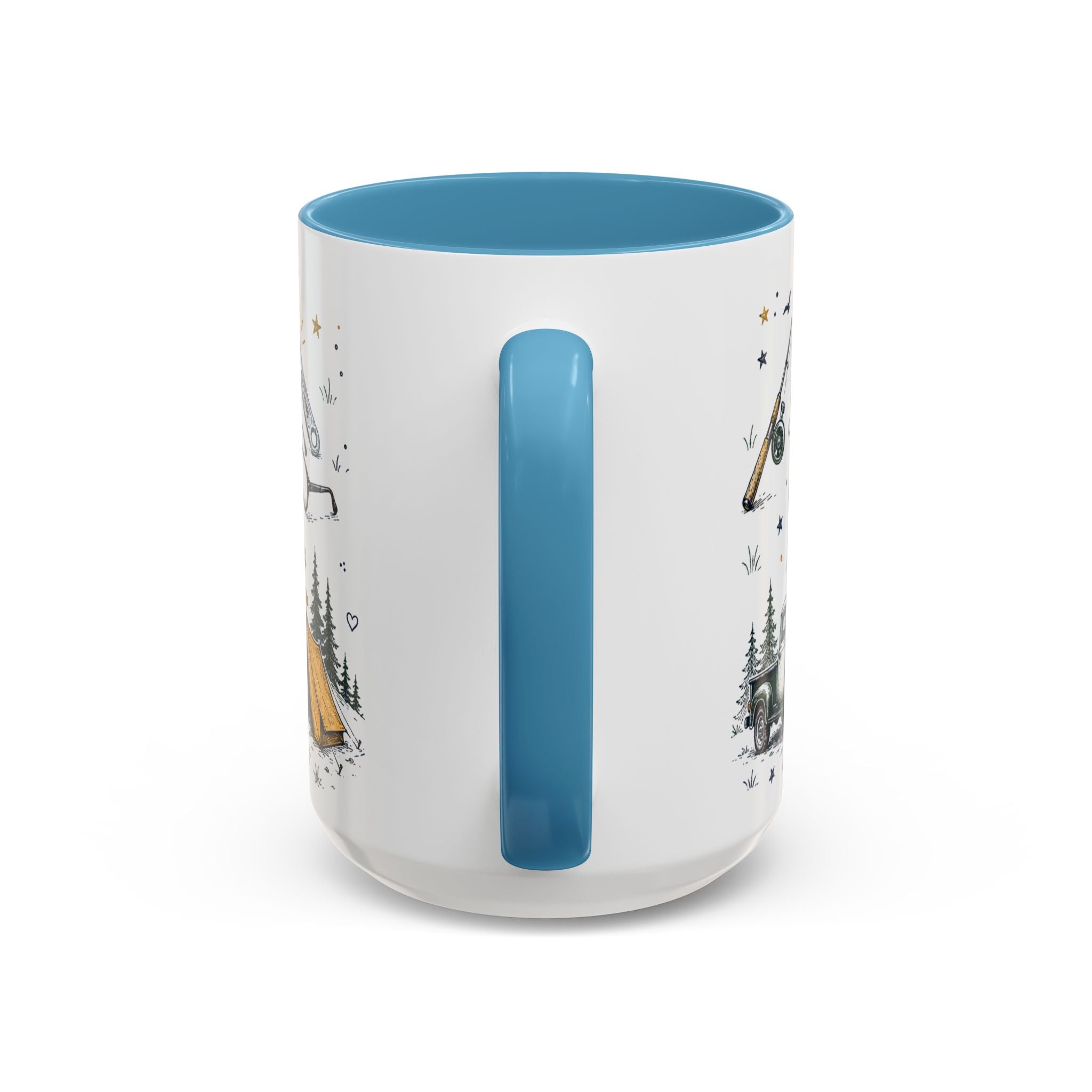 Dad The Legend Coffee Mug | Father's Day Gift for Dad | Accent Color Ceramic 11oz 15oz
