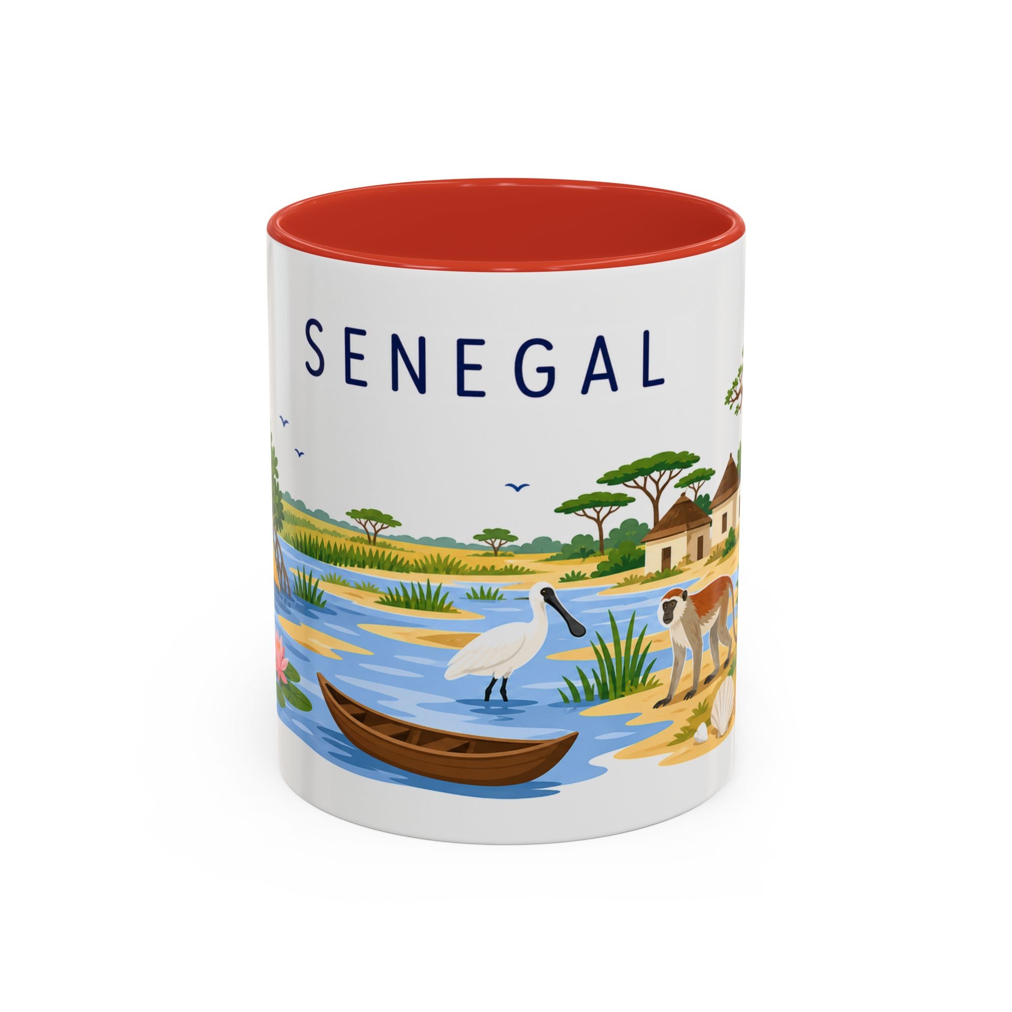 Senegal Soccer Coffee Mug | World Cup Fan Gift | Accent Color Ceramic 11oz 15oz Match Day Cup