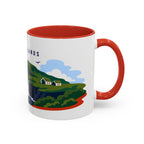 Faroe Islands Coffee Mug | Travel Destination Souvenir Gift | Accent Color Ceramic 11oz 15oz