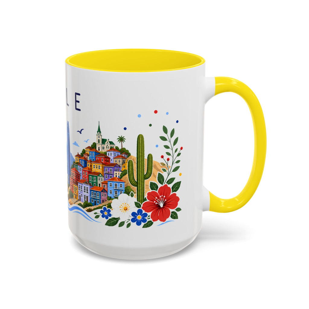 Chile Coffee Mug | Travel Souvenir Accent Mug | Place Gift Ceramic Cup 11oz 15oz