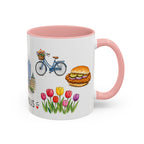 Indianapolis Illustrated Travel Mug | City Souvenir Accent Coffee Mug | 11oz 15oz Ceramic Cup