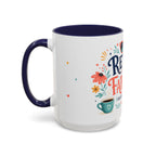 Retired And Fabulous Coffee Mug | Retirement Gift For Women Men | Accent Color Ceramic 11oz 15oz