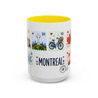 Montreal Coffee Mug | Postage Stamp Collage Mug | Travel Souvenir Accent Cup 11oz 15oz