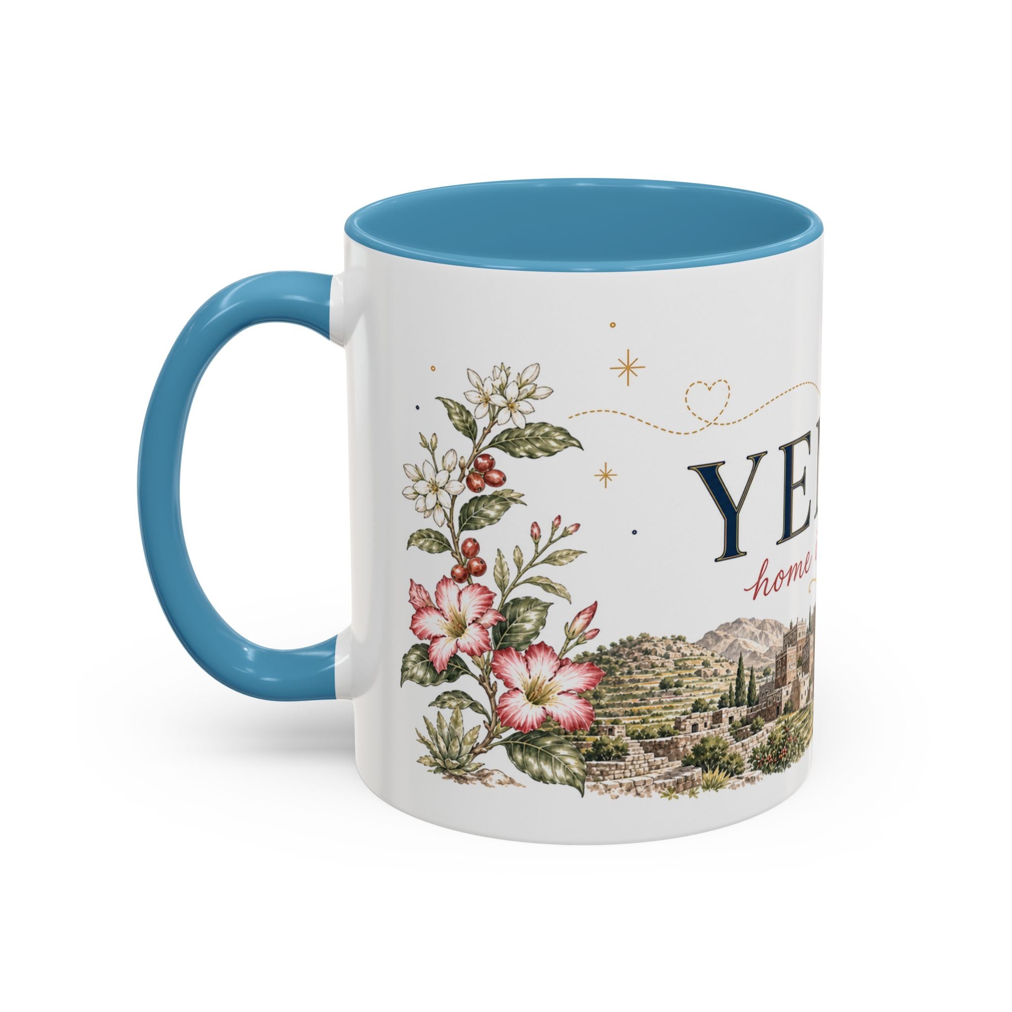 Yemen Home Country Mug | Moving Away Gift | Long Distance Friendship | 11 oz 15 oz Accent Mug