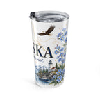 Alaska State Flower 20oz Tumbler | Forget-me-not Botanical State Flower Gift | Insulated Stainless Steel Travel Cup