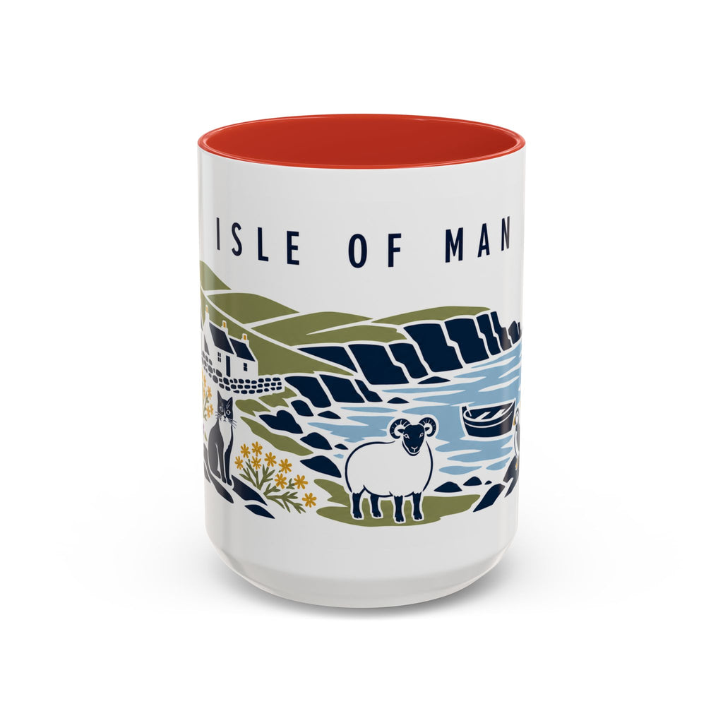 Isle of Man Coffee Mug | Travel Souvenir Accent Mug | Country Gift Ceramic Cup 11oz 15oz