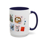 Shanghai Coffee Mug | Postage Stamp Collage Mug | Travel Souvenir Accent Cup 11oz 15oz