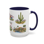 Phoenix Illustrated Travel Mug | City Souvenir Accent Coffee Mug | 11oz 15oz Ceramic Cup