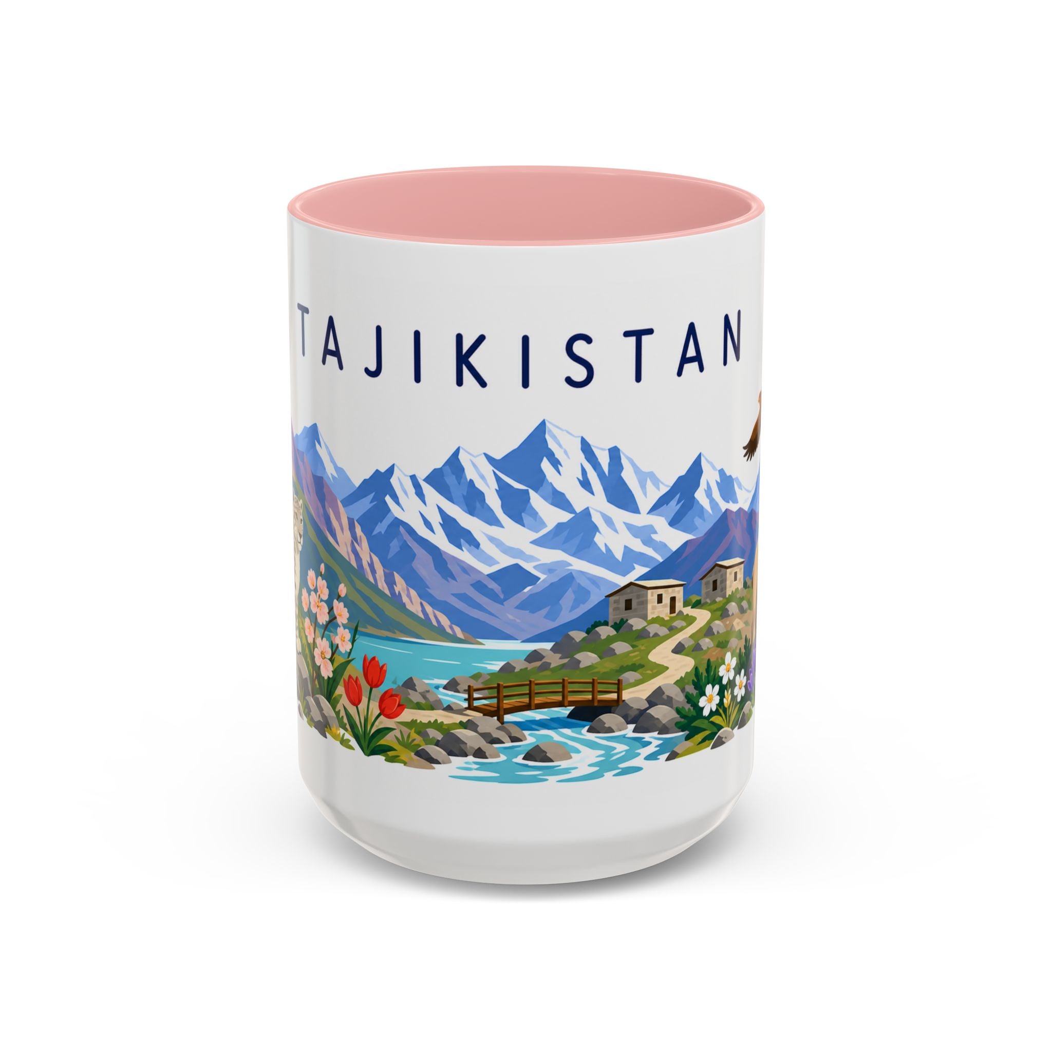 Tajikistan Coffee Mug | Travel Souvenir Accent Mug | Country Gift Ceramic Cup 11oz 15oz