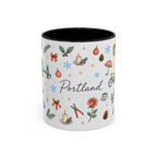 Portland Christmas Watercolor Mug | City Souvenir Coffee Cup (11oz 15oz)