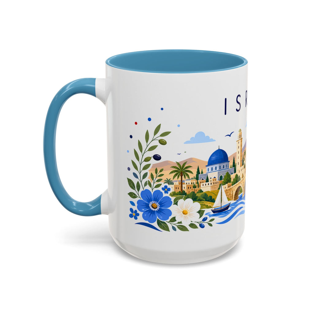 Israel Coffee Mug | Travel Souvenir Accent Mug | Place Gift Ceramic Cup 11oz 15oz