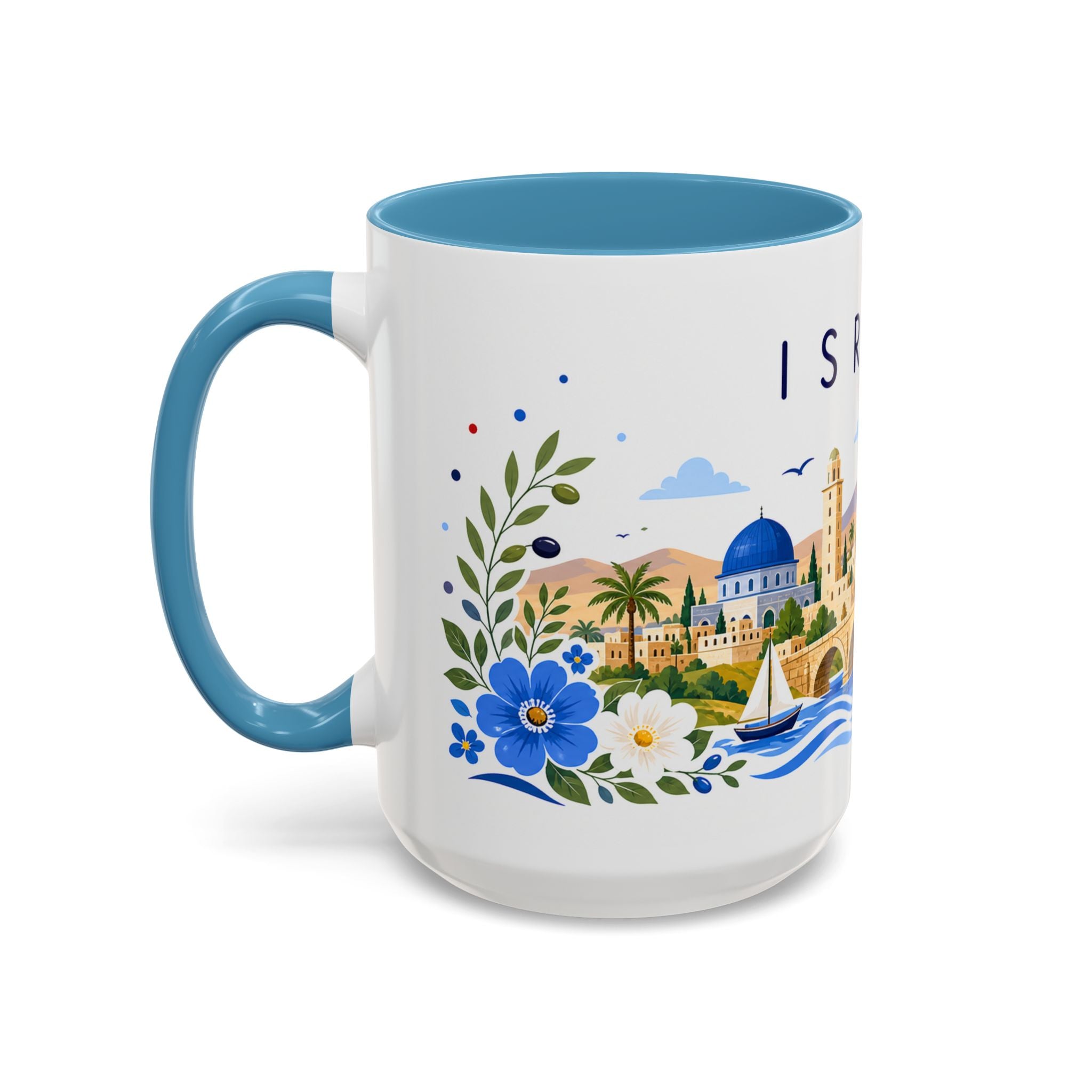 Israel Coffee Mug | Travel Souvenir Accent Mug | Place Gift Ceramic Cup 11oz 15oz